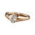 Antique Art Deco 14k Yellow Gold Old European Diamond Engagement Ring