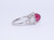 Art Deco Cabochon Ruby and Diamond Ring