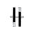 Angie Marei Invidia Black Onyx Column, White Baguette Diamonds in 18k White Gold