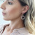 Art Deco Style Diamond Platinum Earrings