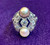 Art Deco Pearl & Diamond Ring