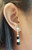 Onyx with Diamond Earrings Set in 18 Karat White Gold Settings