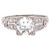 Art Deco GIA Circular Brilliant Cut Diamond Platinum Engagement Ring