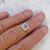 0.30 Carat Square Aquamarine and Diamond Cluster Ring