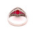 Platinum 2.79 Carat Finest Genuine Natural Ruby Ring '#J4865'