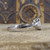 Contemporary 1.20ct Aquamarine and Diamond Three Stone Ring in Platinum