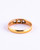 Art Deco Diamond and 18 Carat Gold Three-Stone Band