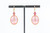 18 Carat Yellow Gold Tourmaline and Rose Quartz Earring