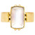 Art Deco Moonstone Cabochon and 18 Carat Gold Ring
