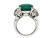 Boucheron Colombian Emerald and Diamond Ring, French, circa 1920