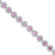Pink Sapphire and Round Diamond Bracelet