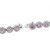 Pink Sapphire and Round Diamond Bracelet