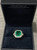 Original Art Deco Columbian Emerald French Cut Diamond Ring
