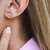 0.38 Carat Diamond Mini Halo Earrings in 14 Karat Yellow Gold, Shlomit Rogel