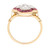 Vintage Old Cut Diamond and Ruby Cluster Dinner/Dress Ring, circa 1930s