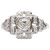 1920s .85 Carat Total Diamond Engagement Ring, 14 Karat Gold and Platinum