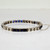 Vintage Art Deco Platinum Diamond and Sapphire Tennis Bracelet