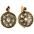 Art Deco Style 0.40 Carat White Rose Cut Diamond Yellow Gold Lever Back Earrings