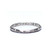 Asian Art Deco Style Platinum Etched Band Writing Engraving Hallmarks