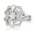 18ct White Gold Diamond Crest Art Deco Style Engagement Ring 'GIA Cert'
