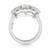 18ct White Gold Diamond Crest Art Deco Style Engagement Ring 'GIA Cert'