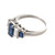 Oscar Heyman Diamond Sapphire and Platinum Ring
