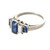 Oscar Heyman Diamond Sapphire and Platinum Ring
