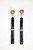 Art Deco 18 Karat White Gold Coral Diamonds and Onyx Earrings