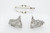 Art Deco Brooch Old Mine Cut Baguette Diamond Double Clip