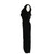 2010s Jil Sander black velvet midi dress