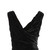 2010s Jil Sander black velvet midi dress