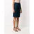 90s Gianfranco FerrÃ© blue wool full lenght buttoned midi skirt