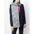 90S Issey Miyake silk scarf with blue and gray floral print