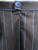 Chantal Thomass 1980's NWT Black Pinstripe Pencil Skirt