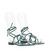 2000s Gucci emerald green leather logoed sandals