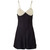 1980's Chantal Thomass Pearl Embellished Black Slip Dress