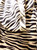 Junya Watanabe Comme des GarÃ§ons Asymmetric Zebra Print Knit Top