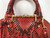 Louis Vuitton Red and Black Python Alma BB Crossbody Bag