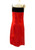Martine Sitbon Red Silk and Velvet Dress