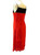 Martine Sitbon Red Silk and Velvet Dress