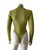 90's Azzedine AlaÃ¯a Vintage Green Bodysuit with Long Sleeves Small Size FW 1991