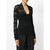 90s Romeo Gigli black mixed fabric blouse with lace decoration