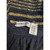 70s Yves Saint Laurent black and golden threads wool scarf