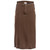 1990's Comme des GarÃ§ons Washed Wool Khaki Pencil Skirt