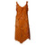 Jean Paul Gaultier Orange Dress Laser Cuts Religious Medals Small size