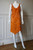 Jean Paul Gaultier Orange Dress Laser Cuts Religious Medals Small size