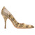 90s Prada beige and brown snake's leather stiletto heel