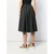 80s Valentino gray wool midi skirt