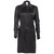 1980's Paco Rabanne Black Silk Shirt Dress