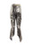 Thimister Couture Draped Metallic Silver Wrap Harem Pants